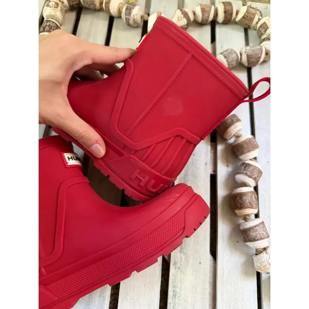 Hunter Grace Unisex Kids Red Boots